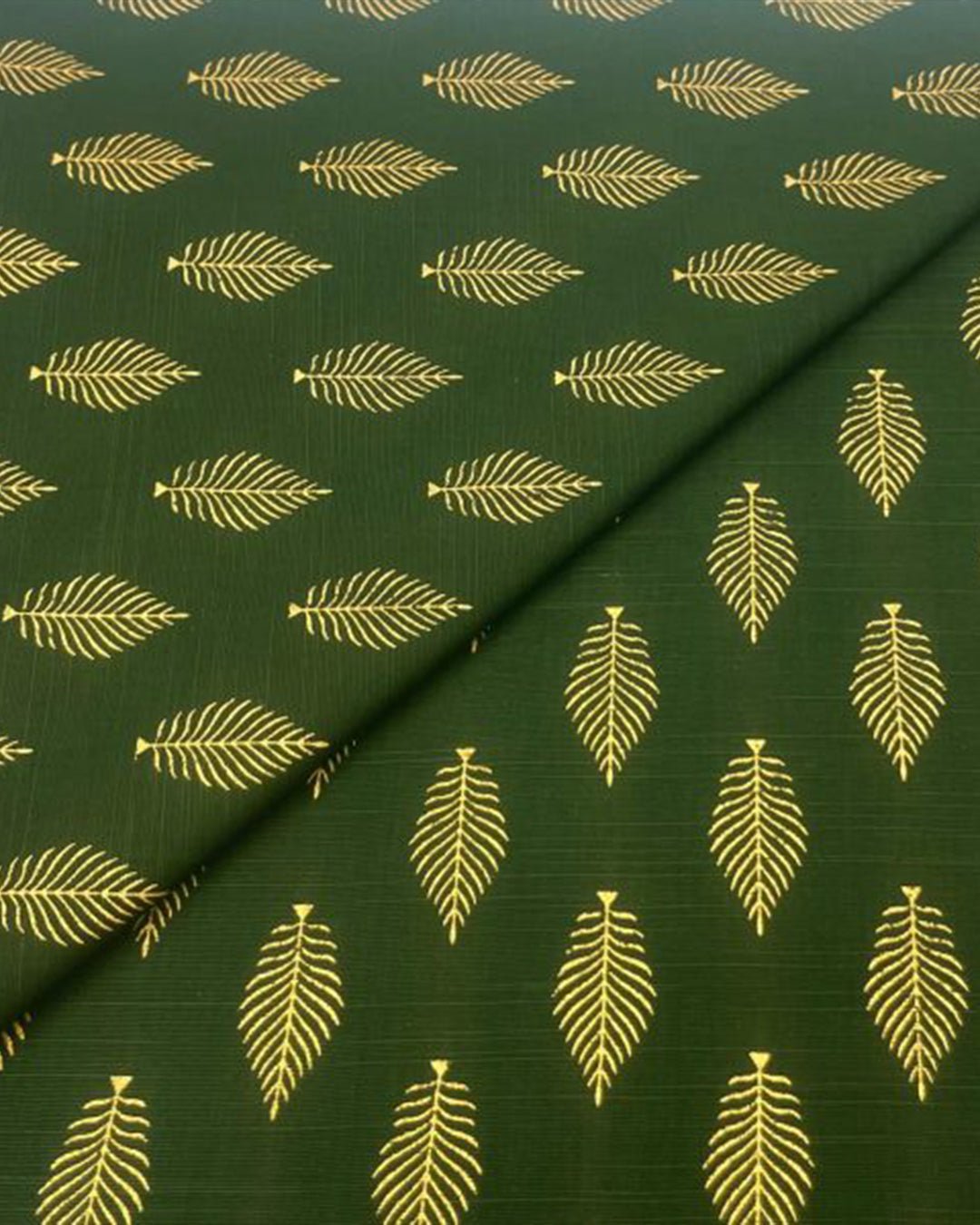 khaddar gold block print KGB009