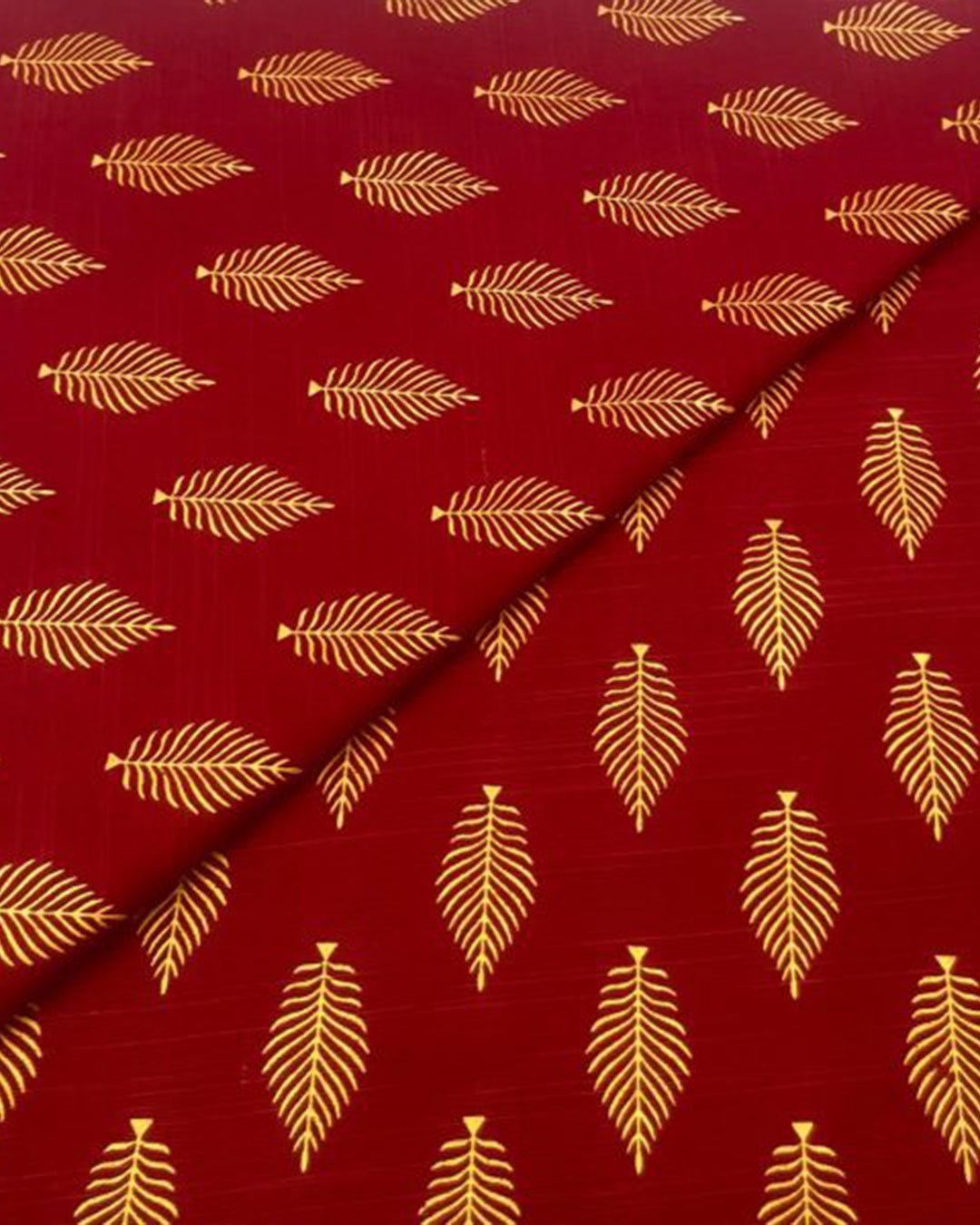 khaddar gold block print KGB006