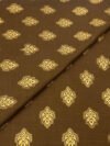 khaddar gold block print KGB020