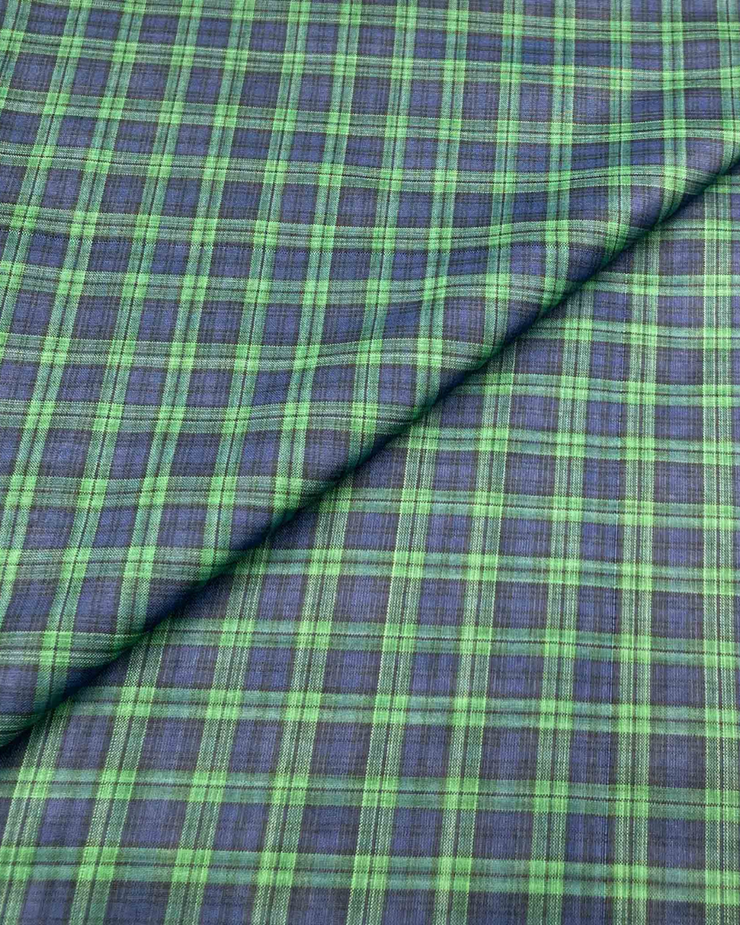 Poly Viscose filled square Check