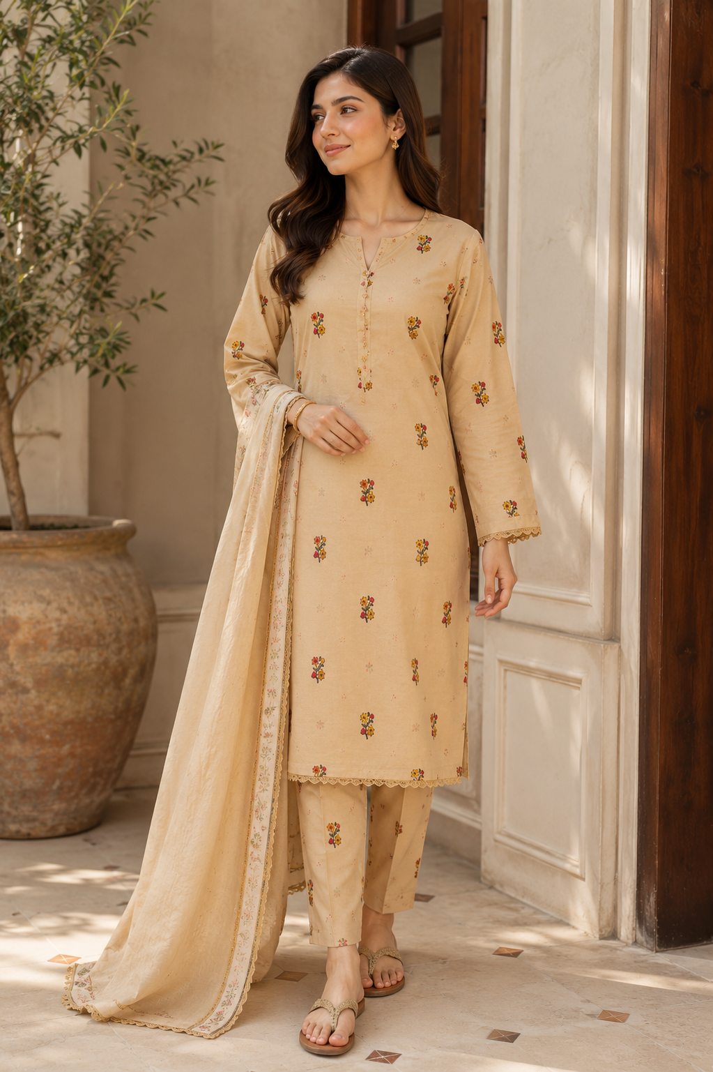 Embroidered Lawn 2PC