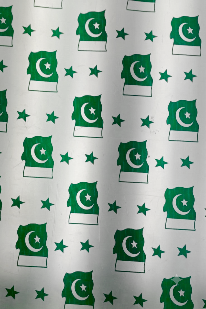 Pakistani Flag Seamless Pattern PAK009